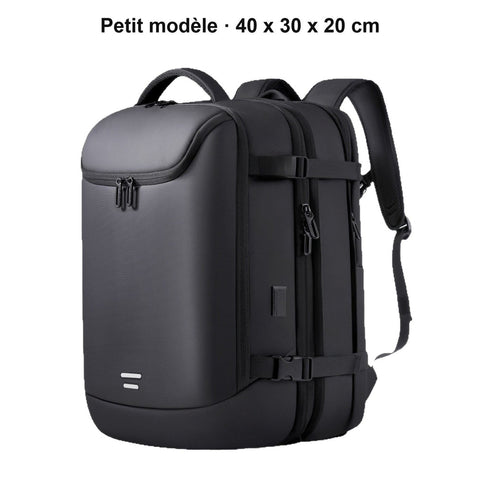 Sac à dos cabine sous vide 40x30x20 cm noir, petit modèle