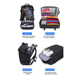 Détail des compartiments intérieurs du sac à dos cabine sous vide
