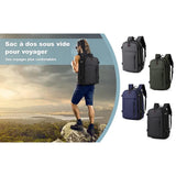 Voyageur portant le sac à dos sous vide, 4 coloris disponibles