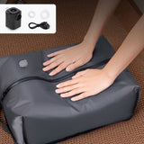 Compression manuelle du sac sous vide et pompe électrique