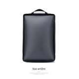 Vue arrière du sac de voyage sous vide gris 40x30x15
