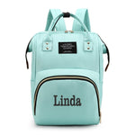 Sac à Langer Personnalisé Prénom Turquoise