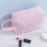 Women's Velvet Toiletry Bag Set