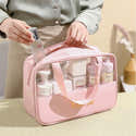 Trousse De Toilette Personnalisable Gravée - Grande Capacité 28x21x11 Cm - Multi-compartiments Pour Voyage, Sport - 7
