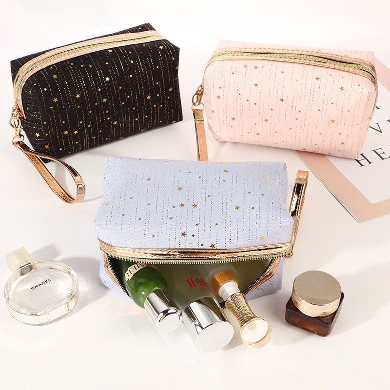 Inspirational Cosmetic Bag Zipper Pouch Pencil Case Gold -   Estuche  de cremallera, Bolsas para lapices, Bolsos con cremallera