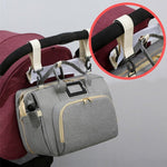 Convertible Diaper Bag into Bassinet Bed