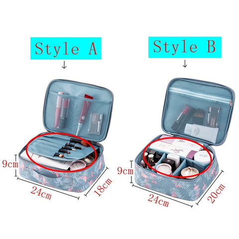 Trousse de maquillage de voyage avec miroir lumineux pour les voyages Trousse de maquillage de voyage avec miroir lumineux pour les voyages