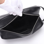 Feidikabolo™ Black Leather Toiletry Bag