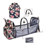 Sac à Dos à Langer Bébé à Fleur