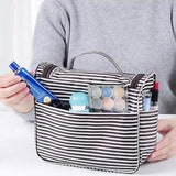 Women's Striped Functional Toiletry Bag