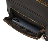 Brown leather toiletry