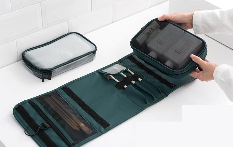 Trousse De Toilette Pliable à Suspendre