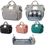 Convertible Diaper Bag into Bassinet Bed
