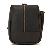 Brown leather toiletry